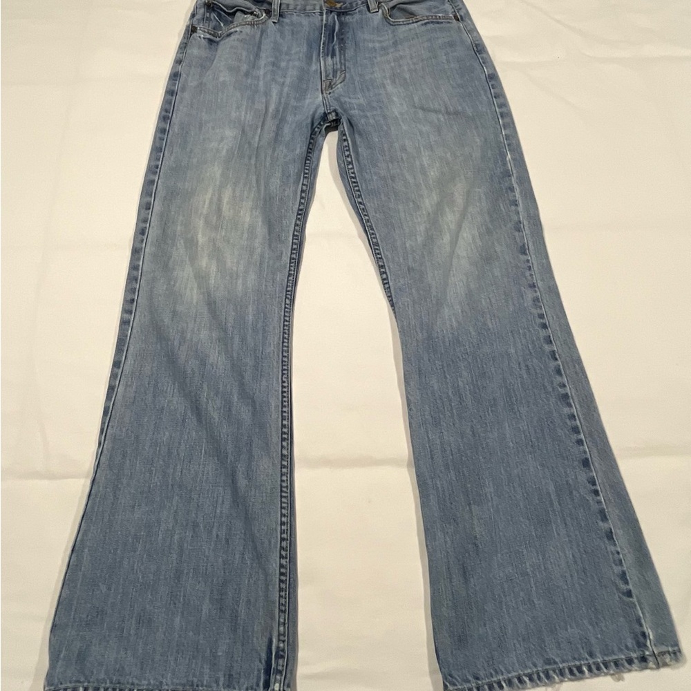American Eagle Outfitters Blue Flare Wide Leg Jeans